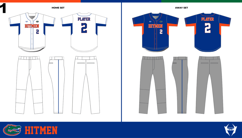 home and away baseball uniforms